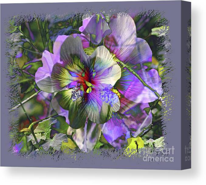 Flower Canvas Print featuring the photograph Kaleidoscope Pollen by Chuck Brittenham