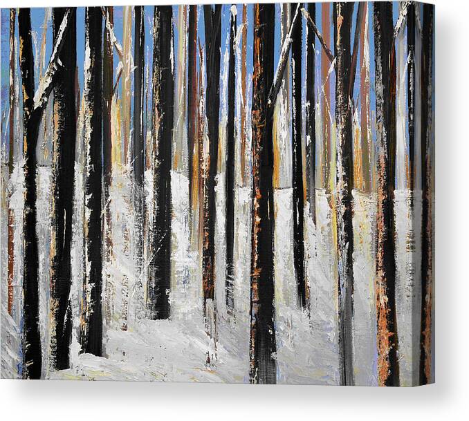 Woods Canvas Print featuring the painting Keekofer Woods by Lisa Konkol