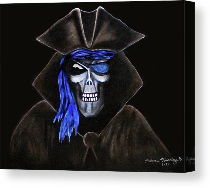 Pirate Canvas Print featuring the painting Keep To The Code by Melissa Toppenberg