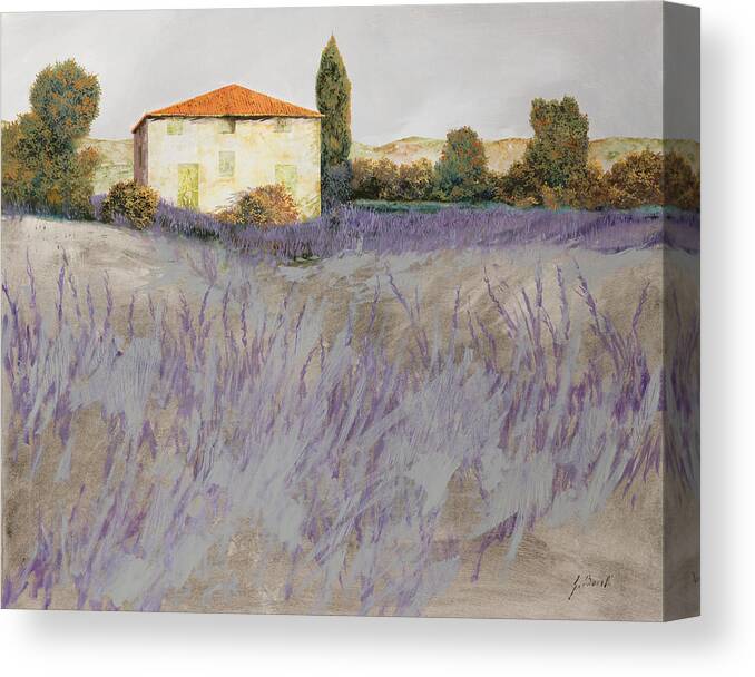 Lavender Canvas Print featuring the painting Lavender by Guido Borelli