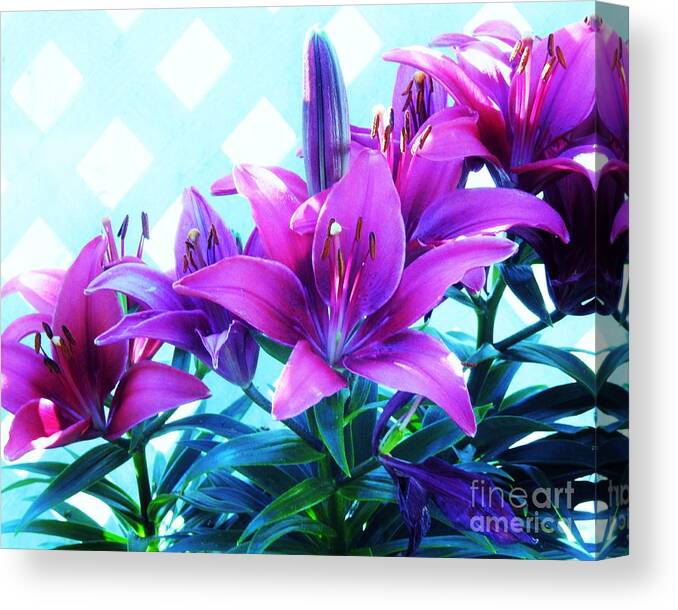 Flowers Canvas Print featuring the photograph Lily Abstracts by Jan Gelders