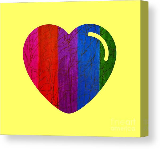 Love Canvas Print featuring the painting Love Is Love by Rachel Hannah
