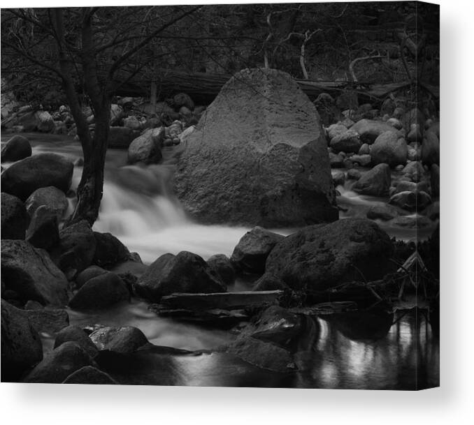 Merced River Rocks Canvas Print featuring the photograph Merced River Rocks by Dusty Wynne
