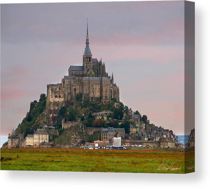 Mont Saint Michel Canvas Print featuring the photograph Mont Saint Michel by Diana Haronis