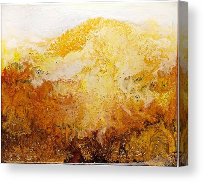 Abstract Canvas Print featuring the painting New Beginning by Paul Tokarski