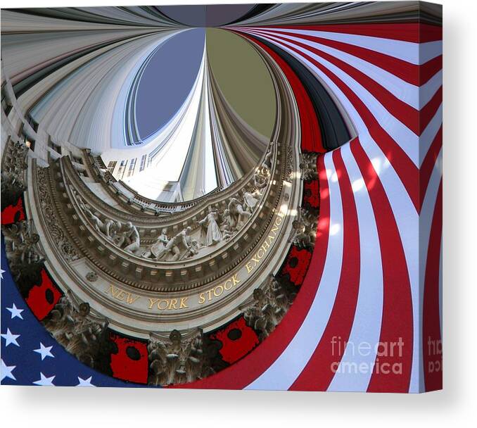 New York Stock Exchange Canvas Print featuring the photograph New York Stock Exchange by Julie Lueders 