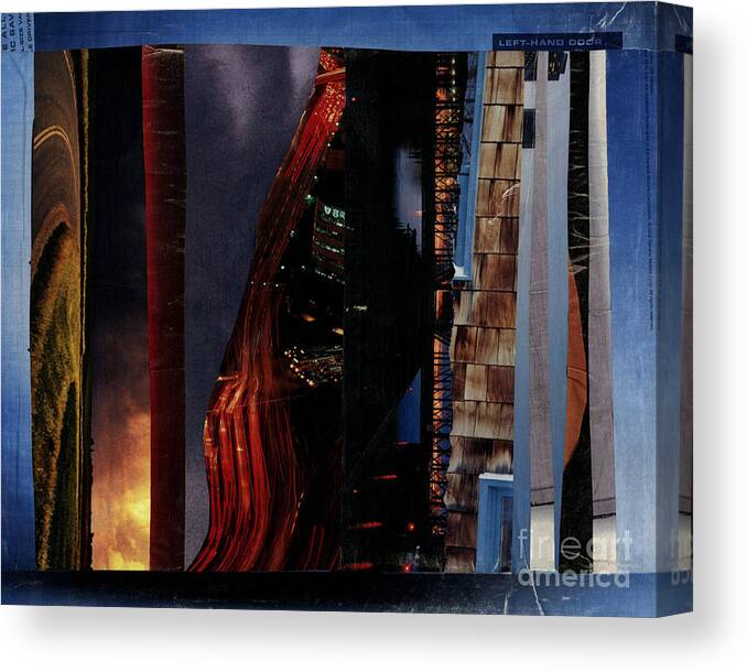 Night Is Falling Canvas Print featuring the painting Night is Falling - BGNIF by Fr Bob Gilroy SJ