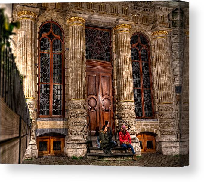 Night Canvas Print featuring the photograph Night Meet-up by Nisah Cheatham