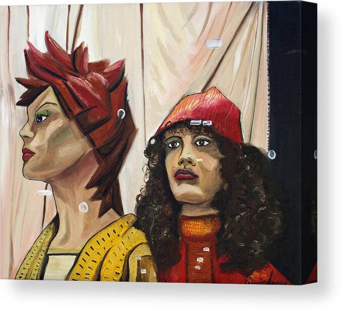 People Canvas Print featuring the painting Nina and Star by Patricia Arroyo