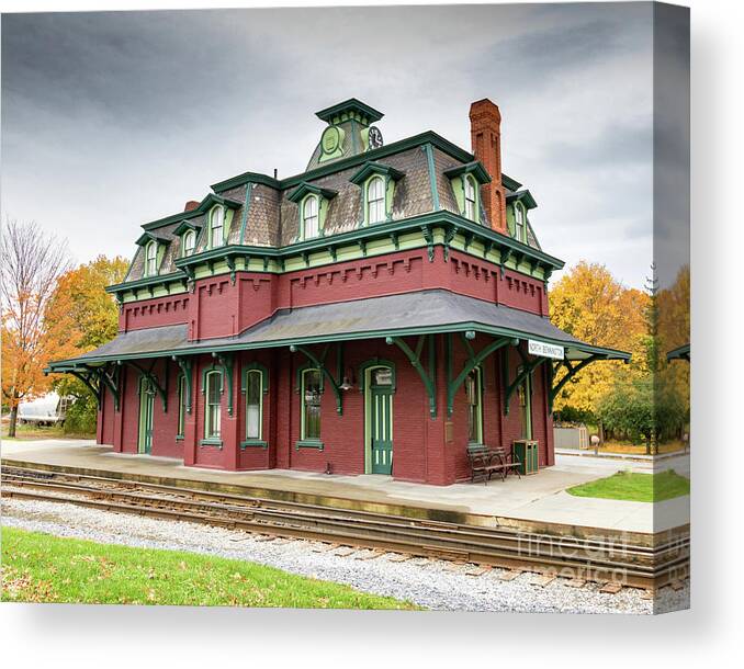 Vermont Canvas Print featuring the photograph North Bennington Station by Phil Spitze