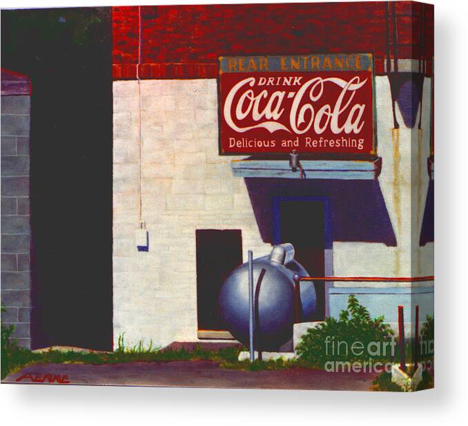 Deli Canvas Print featuring the painting Old Deli by Robert Henne