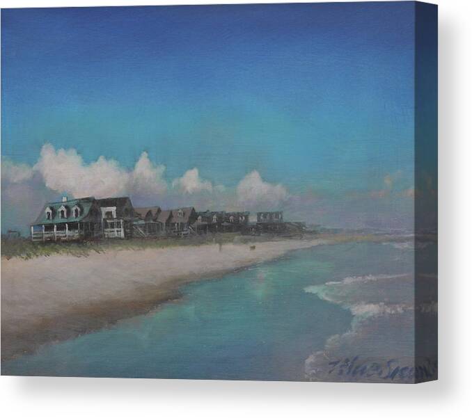 Pawley's Island Canvas Print featuring the painting Old Pawleys by Blue Sky