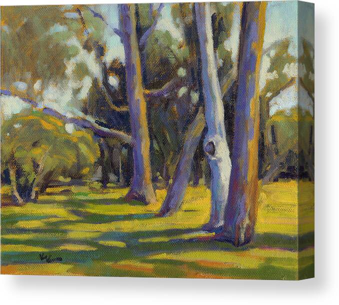 Trees Canvas Print featuring the painting Older and Wiser 4 by Konnie Kim