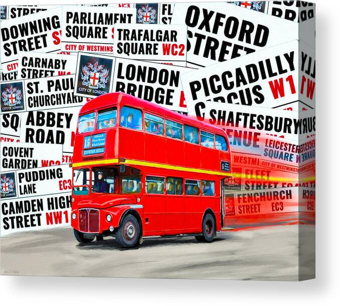 Classic Canvas Print featuring the photograph On A Bus For London by Mark Tisdale