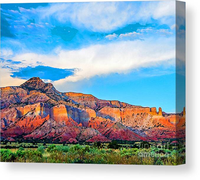 Mesa Canvas Print featuring the photograph Painted Mesa 3 by Stephen Whalen