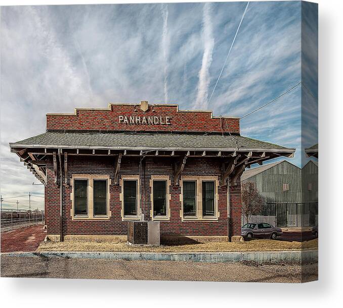 Train Depot Canvas Print featuring the photograph Panhandle Depot by Scott Cordell