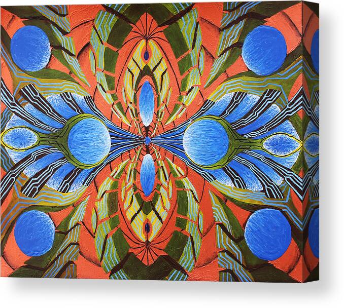 Geometric Canvas Print featuring the painting Paradigm Portal by Maxwell Hanson