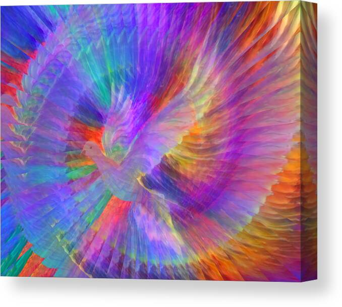 Peace Canvas Print featuring the digital art Peace In Our Lifetime 100-B by Artistic Mystic