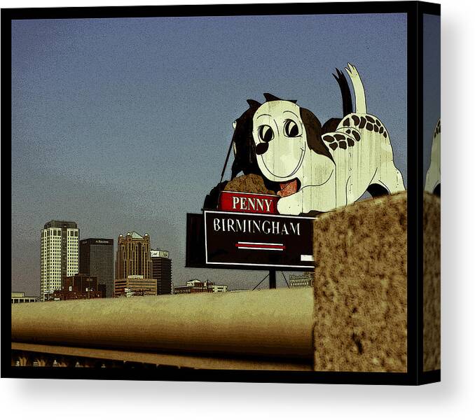 Birmingham Canvas Print featuring the photograph Penny Poster by Just Birmingham