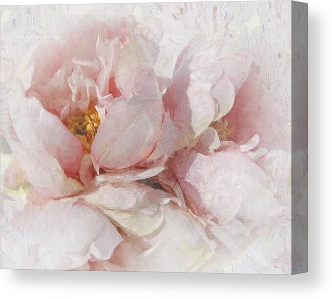 Floral Canvas Print featuring the photograph Peony Perfection by Karen Lynch