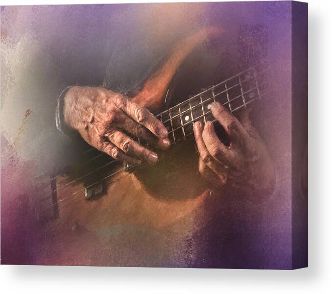 Bass Canvas Print featuring the photograph Play Me Some Blues by David and Carol Kelly