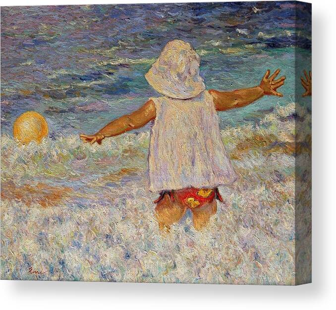 Play Canvas Print featuring the painting Play by Pierre Dijk