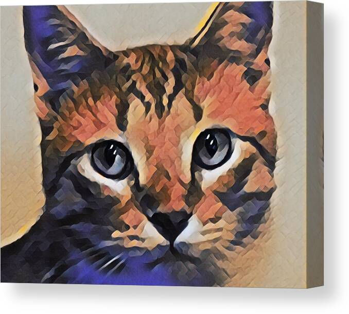 Cat Canvas Print featuring the photograph Purrfect by Kimberly Woyak