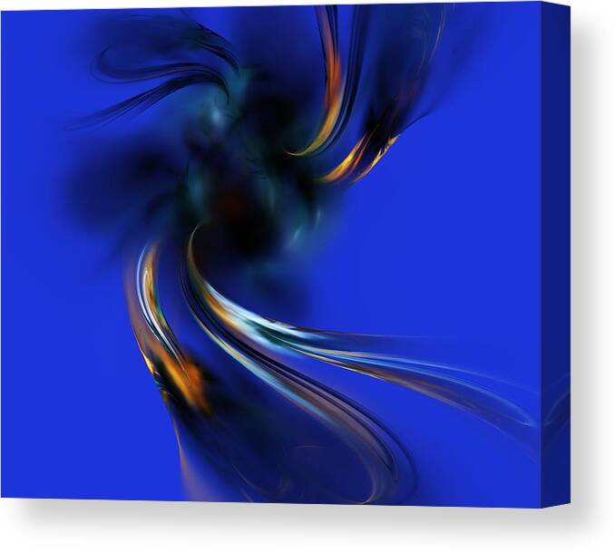 Digital Painting Canvas Print featuring the digital art Queen Maub's Emergence from the Nevernever by David Lane