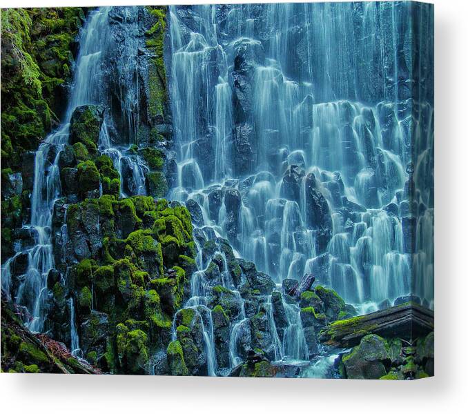 Nature Canvas Print featuring the photograph Ramona Falls by Steven Clark