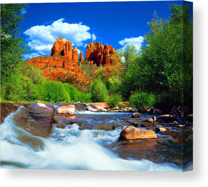 Sedona Canvas Print featuring the photograph Red Rock Crossing by Frank Houck