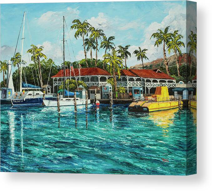 Lahaina Canvas Print featuring the painting Reef Dancer by Darice Machel McGuire
