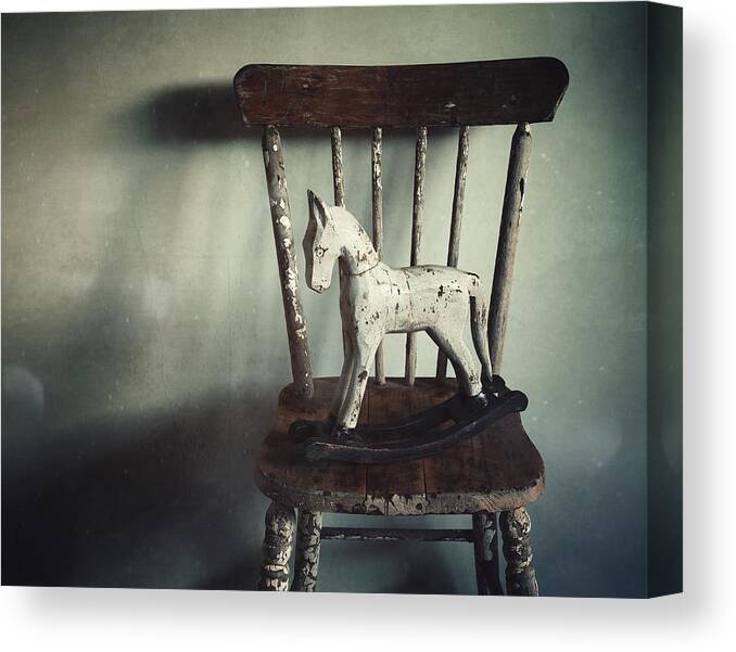 Rocking Horse Canvas Print featuring the photograph Rock-A-Bye by Amy Weiss