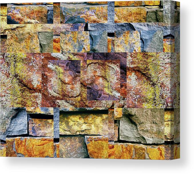 Collage Canvas Print featuring the photograph Rock Star by Jessica Jenney