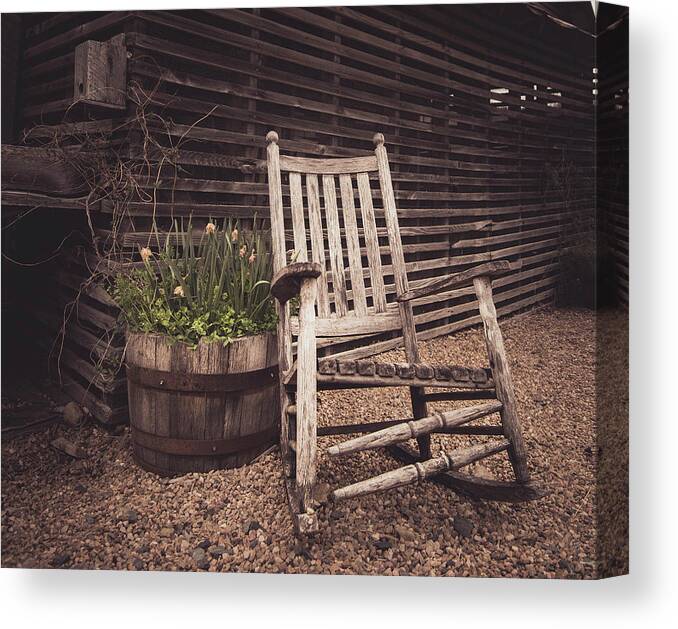 Mast Farms Canvas Print featuring the photograph Rocker At Mast Farms by Cynthia Wolfe