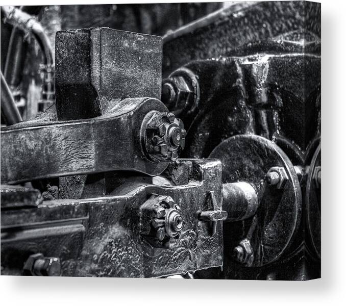 Machinery Canvas Print featuring the photograph Rods of Steel by Scott Wyatt
