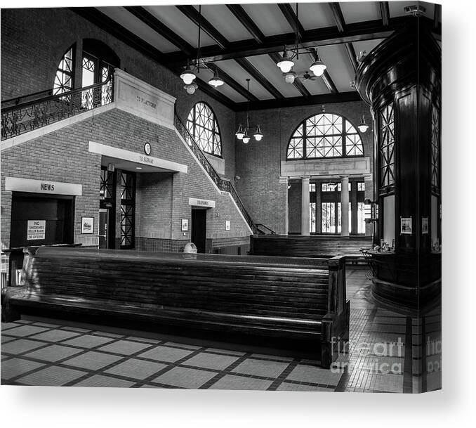 Train Canvas Print featuring the photograph Rome Train Station by Phil Spitze