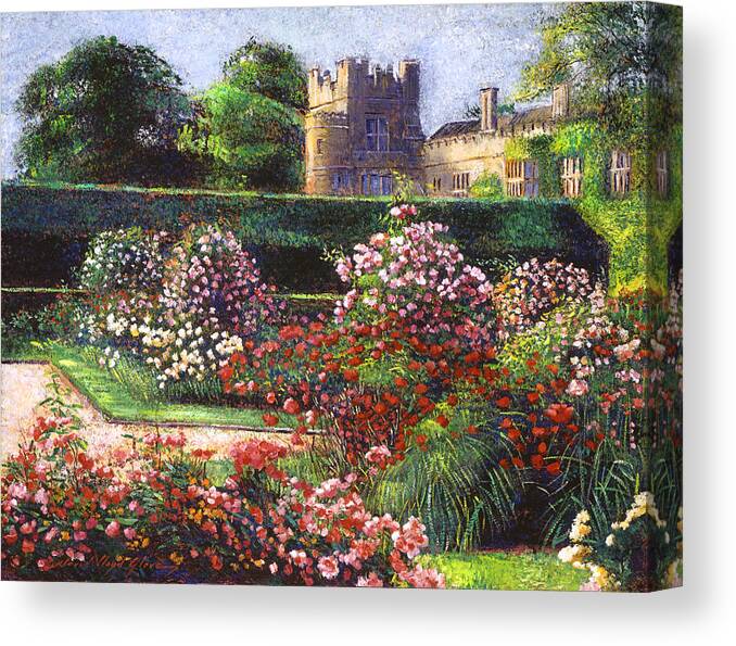 Landscape Canvas Print featuring the painting Rose Castle by David Lloyd Glover