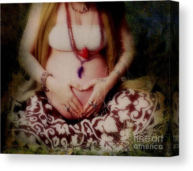 Sacred Mother Canvas Print featuring the painting Sacred Mother by Sacred Muse