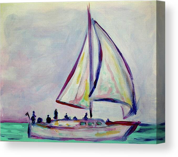 Sailor's Delight Canvas Print featuring the painting Sailor's Delight by Kristen Abrahamson