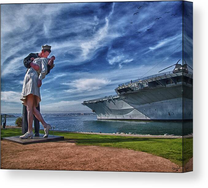 Sailor Canvas Print featuring the photograph San Diego Sailor by Chris Lord