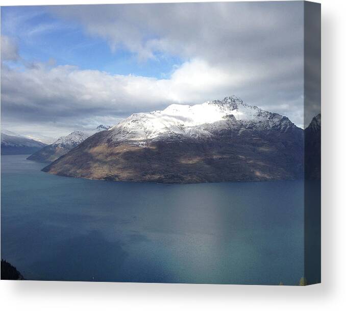 Seascape Canvas Print featuring the photograph Seascape Lake Como #1 by Susan Grunin