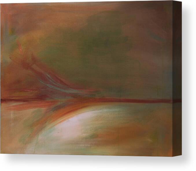 Abstract Canvas Print featuring the painting Sedona Vortex Abstract by Julie Lueders 