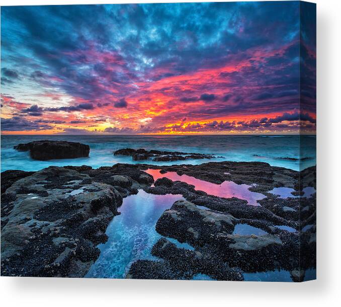 Serene Sunset Canvas Print featuring the photograph Serene Sunset 16x20 by Robert Bynum