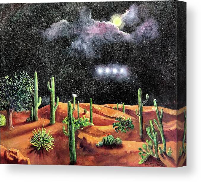 Unknown Canvas Print featuring the painting Silence by Rand Burns