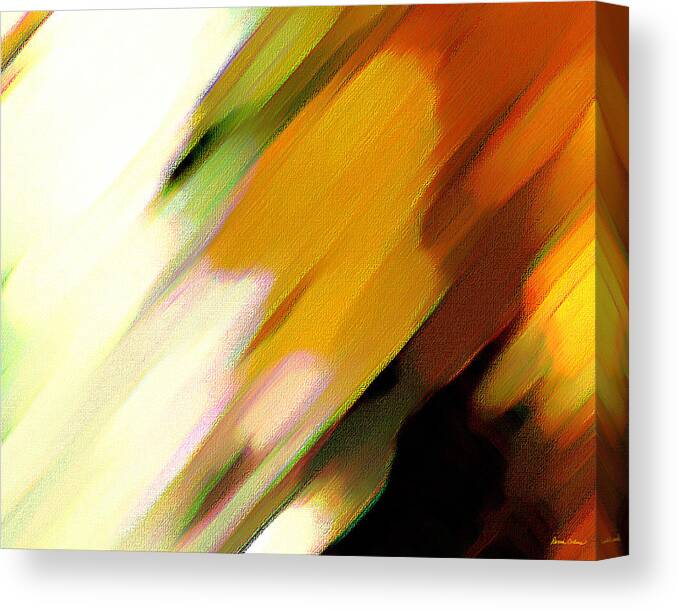 Abstract Canvas Print featuring the painting Sivilia 2 Abstract by Donna Corless