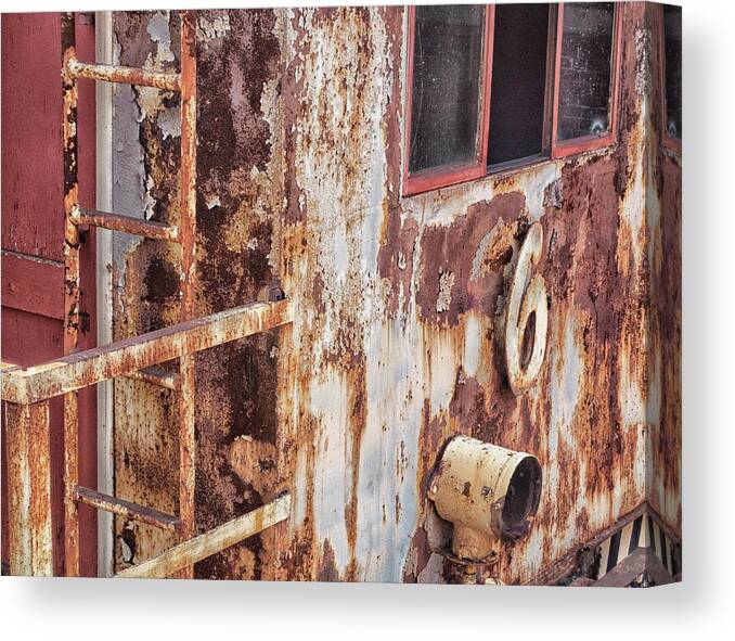 Rust Canvas Print featuring the photograph SIX by Jessica Levant