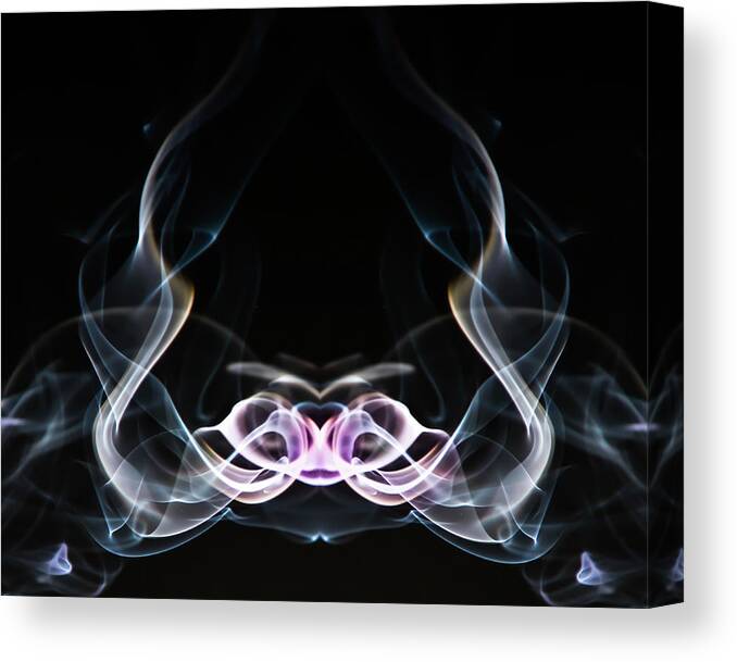 Fine Art Photography Canvas Print featuring the photograph Smoke #4 by John Strong