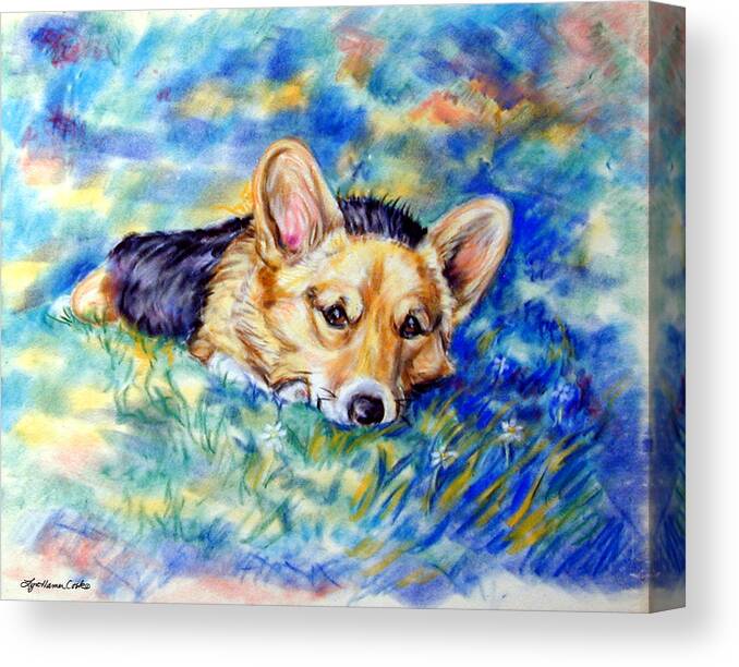 The Corgi Poker Game Painting by Lyn Cook - Fine Art America