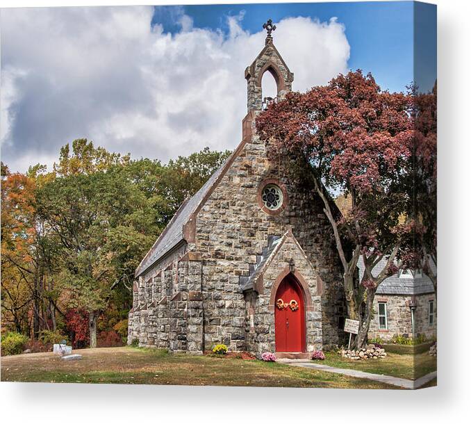 Church Canvas Print featuring the photograph St Johns Episcopal Church of the Wilderness by Cathy Kovarik