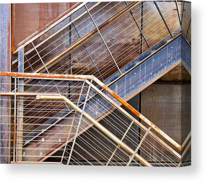 Stairs Canvas Print featuring the photograph Stair Study by Marion McCristall